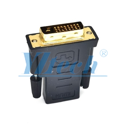 轉(zhuǎn)接頭HDMI 19P/F-DVI24+1/M 鍍金